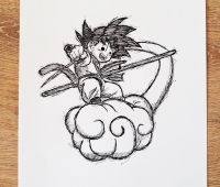 Dessin manga - goku dragon ball