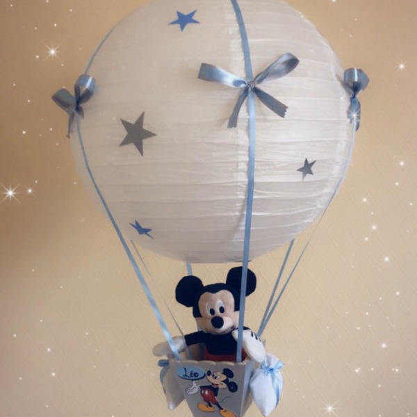 Luminaire bébé montgolfière personnalisé : par globanna