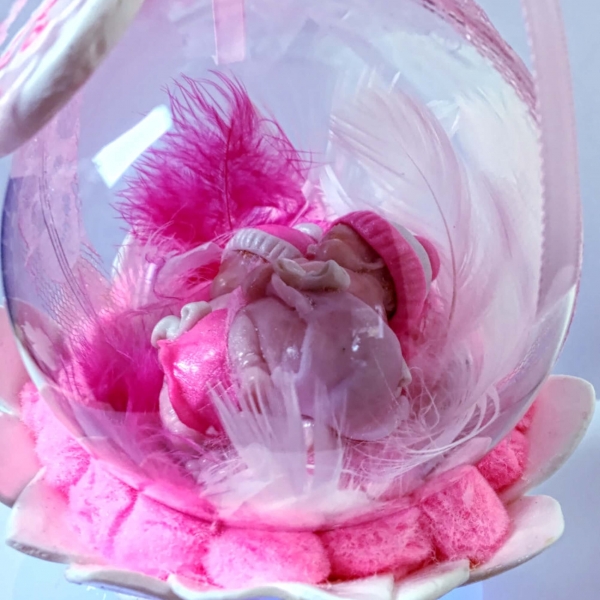 Veilleuse Cadeau Bébé personnalisé Rose corail – Les griottes