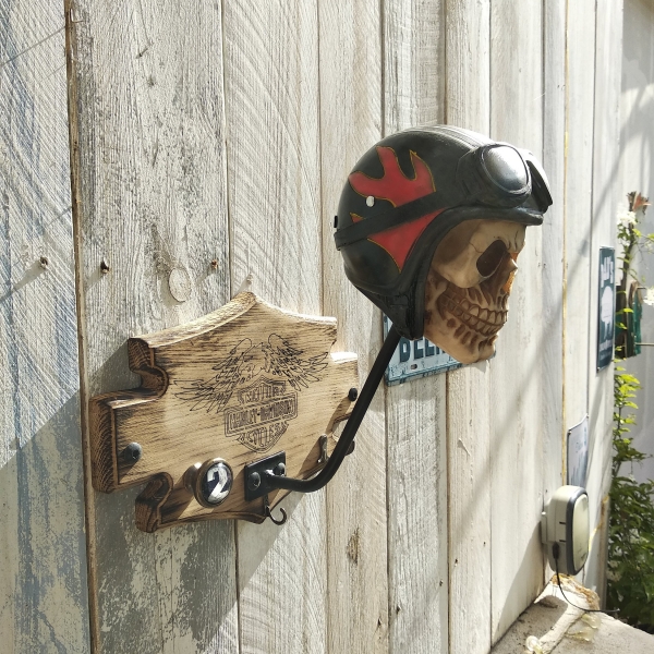 Support casque de moto mural, Porte casque de vélo ou moto