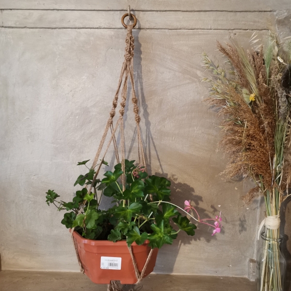 Support de pot de fleurs,cintre de plante de jute de macrame, support de  pot de fleur de boho, plein air intérieur : par creations_dana
