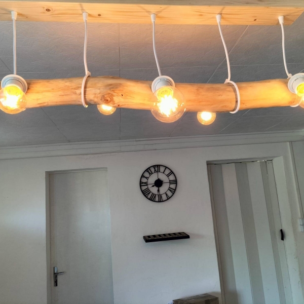 suspension en bois flotté - luminaire design - loftboutik