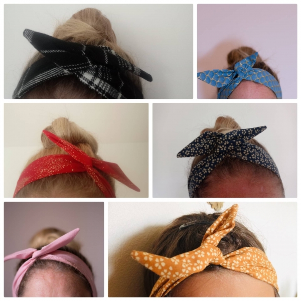Bandeau cheveux enfant headband ajustable rigide : par lafabricdeluce001
