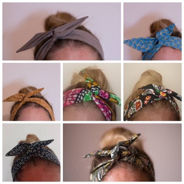 Bandeau cheveux femme headband ajustable rigide : par lafabricdeluce001