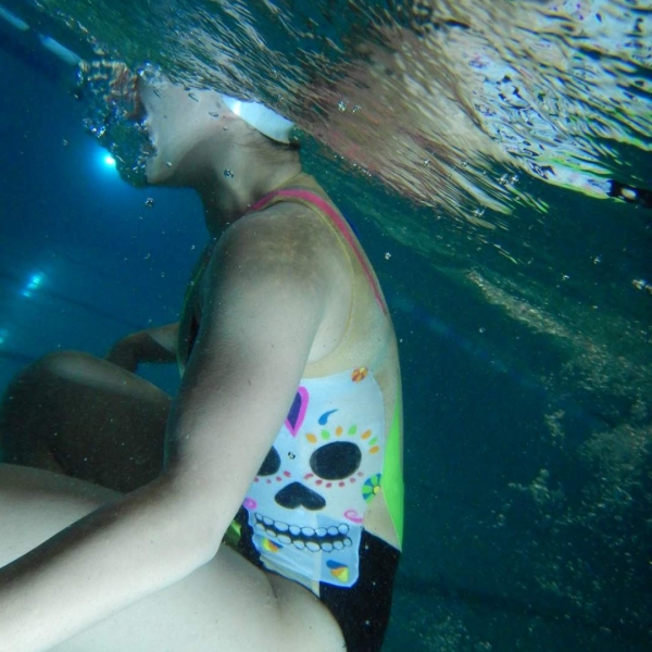Maillot pour la natation artistique Digital