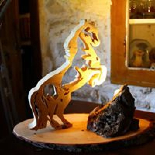 Lampe cheval : luminaires par lmcreer-marie-line74