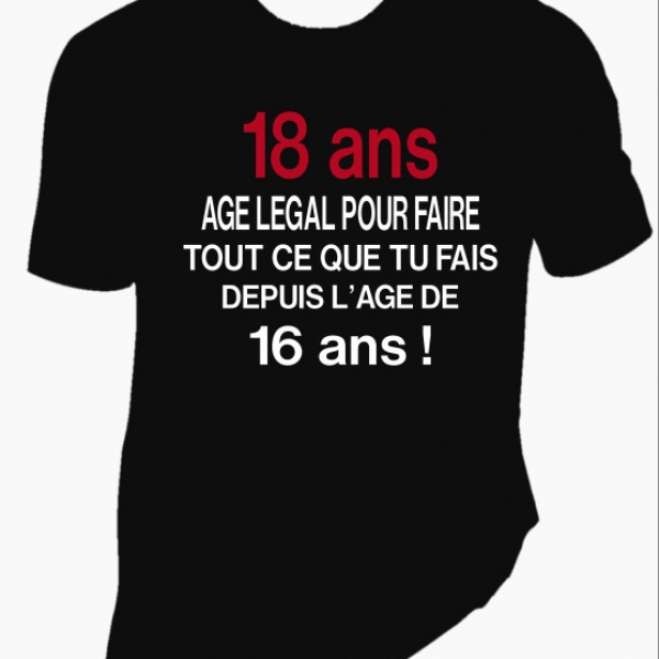 Super cadeau pour fêter les 18 ans ! : mode-t-shirts-polos par  teeshirtsfamilys