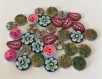 Gros lot de boutons fimo - handmade button