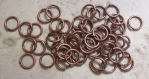 1000 anneaux couleur cuivre 8x0.8 mm - ron jump rings, red copper color