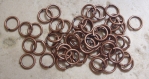 500 anneaux couleur cuivre 8x0.8 mm - ron jump rings, red copper color
