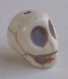 1 grande perle tête de mort turquoise 18 mm - howlite