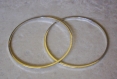 4 bagues anneaux fermées 35 mm - argentée