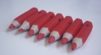Perle artisanale en pâte polymère fimo - gros crayon 4 x 0,8 cm (x1)