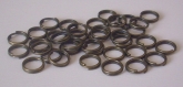 500 anneaux doubles 6 mm couleur bronze - iron double loops jump rings split rings
