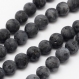 100 perles labradorite noire givrée 8 mm