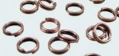 200 anneaux double en métal 7 mm couleur cuivre - iron double loops jump rings split ring