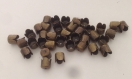 20 calottes en métal bronze 7x6.5 mm - beads caps