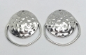 2 pendentifs / chandeliers argentés 30,5x 29,5 mm