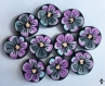Boutons artisanaux - bouton fimo - 1,5 cm - handmade buttons