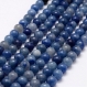 20 perles aventurine bleue - 8 mm