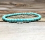 Bracelet de perle en pierre naturelle de turquoise 6mm bracelet de lithotherapie bien être bracelets fait main pierre de turquoise