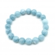 Bracelet de perle en pierre naturelle d aigue marine 8mm bracelet de lithotherapie bien être bracelets fait main pierre d aquamarine