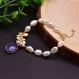 Bracelet femme, bracelet pierres naturelles,  bijoux perles d'eau douce, pierre semi précieuse. bracelet personnalisé, bijoux personnalisé