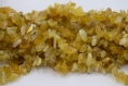 Perles d'opale jaune chips pierre naturelle lot de 50/100 perles ou 1 chapelet 40cm