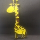 Plaque de porte ou murale décorative avec ou sans prénom theme girafe