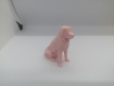 Figurine en lowpoly / modele labrador assis / golden