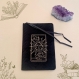 Carnet - notebook - carnet d'écriture -  en velours au motif witchy pailleté