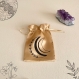 Sac de tarot en satin personnalisé - pochon pour oracle - pochette de rangement pour cartes divinatoires - bourse de tarot - sac de sorcière