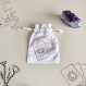 Sac de tarot en coton personnalisé - pochon pour oracle - pochette de rangement pour cartes divinatoires - bourse de tarot - sac de sorcière