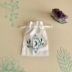 Sac de tarot en coton personnalisé - pochon pour oracle - pochette de rangement pour cartes divinatoires - bourse de tarot - sac de sorcière