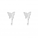 Boucles d’oreilles à anneau ouvert en forme de papillon - bijoux femme gemolia