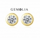 Minuscules boucles d'oreilles femme argent minimaliste diamant 3.4mm cadeaux de demoiselle d’honneur gemolia