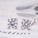 Boucles d'oreilles diamant • clara • boucles d'oreilles femme 2 carat en argent 925 / boucles d'oreilles délicat / cadeau pour elle