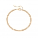 Bracelet chaine satellite double tours duo à perles fines • bracelet délicat • bracelet minimaliste • bijoux femme gemolia