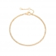 Bracelet double mince simple • bracelet fines double chaine • bracelet minimaliste parfait pour un usage quotidien • bijoux femme gemolia