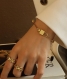 Ensemble collier femme et bracelet géométrique ajustable femme plaqué or 18k - bijoux femme gemolia