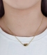Colliers pour femmes • colliers en or 18k délicat • colliers d’argent pendentif graine de haricot en or, collier demoiselles d’honneur