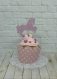 10 décorations pour petits gâteaux- toppers cheval carrousel manège glitter rose