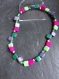 Bracelet violet/vert