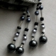 Foulard & perles ref.141 - motif abstrait