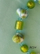 Bracelet en perles de verre de murano authentiques et perles 