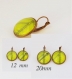 Green dangle earring green leaf earrings mothers day gift for mom boho jewelry botanical earrings bronze jewelry nature earrings bohemian