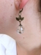 Dandelion earrings terrarium jewelry valentine's gift women flower earrings dandelion seeds terrarium earrings mothers day gift mom wedding