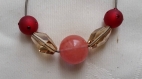 Collier câble acier, assortiments perles en cristal 9