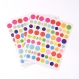 Lot de 160 gommettes étiquettes stickers autocollantes rond multicolore neuf