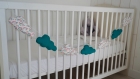 Guirlande de nuages à personnaliser. décoration chambre bébé